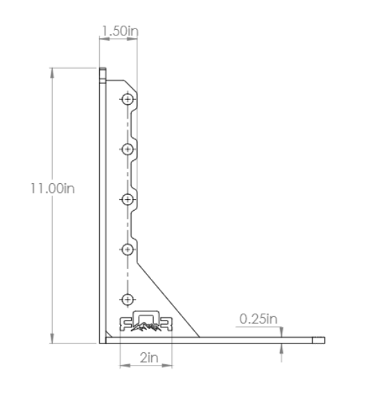 11 Inch Awning Mounts Set of 3