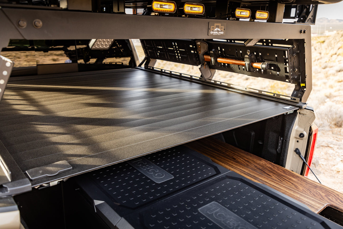 GMC Sierra Bed Rack Short Bed Tonneau Cover Version Roll n Lock