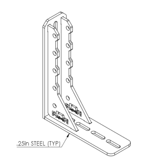 11 Inch Awning Mounts Set of 3