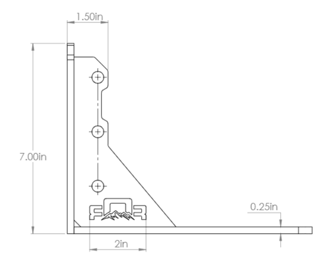 7 Inch Awning Mounts Set of 3
