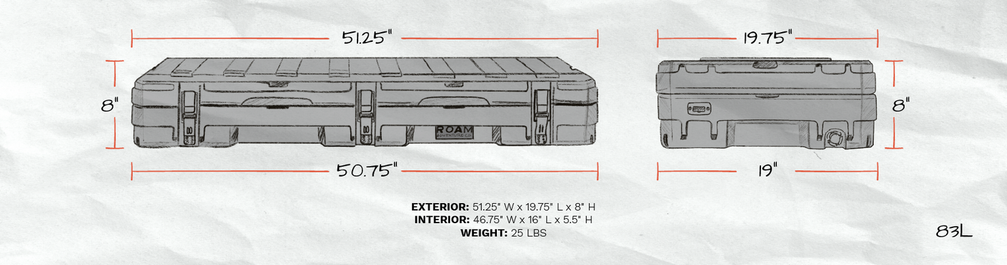 Roam Case 83L Rugged Case