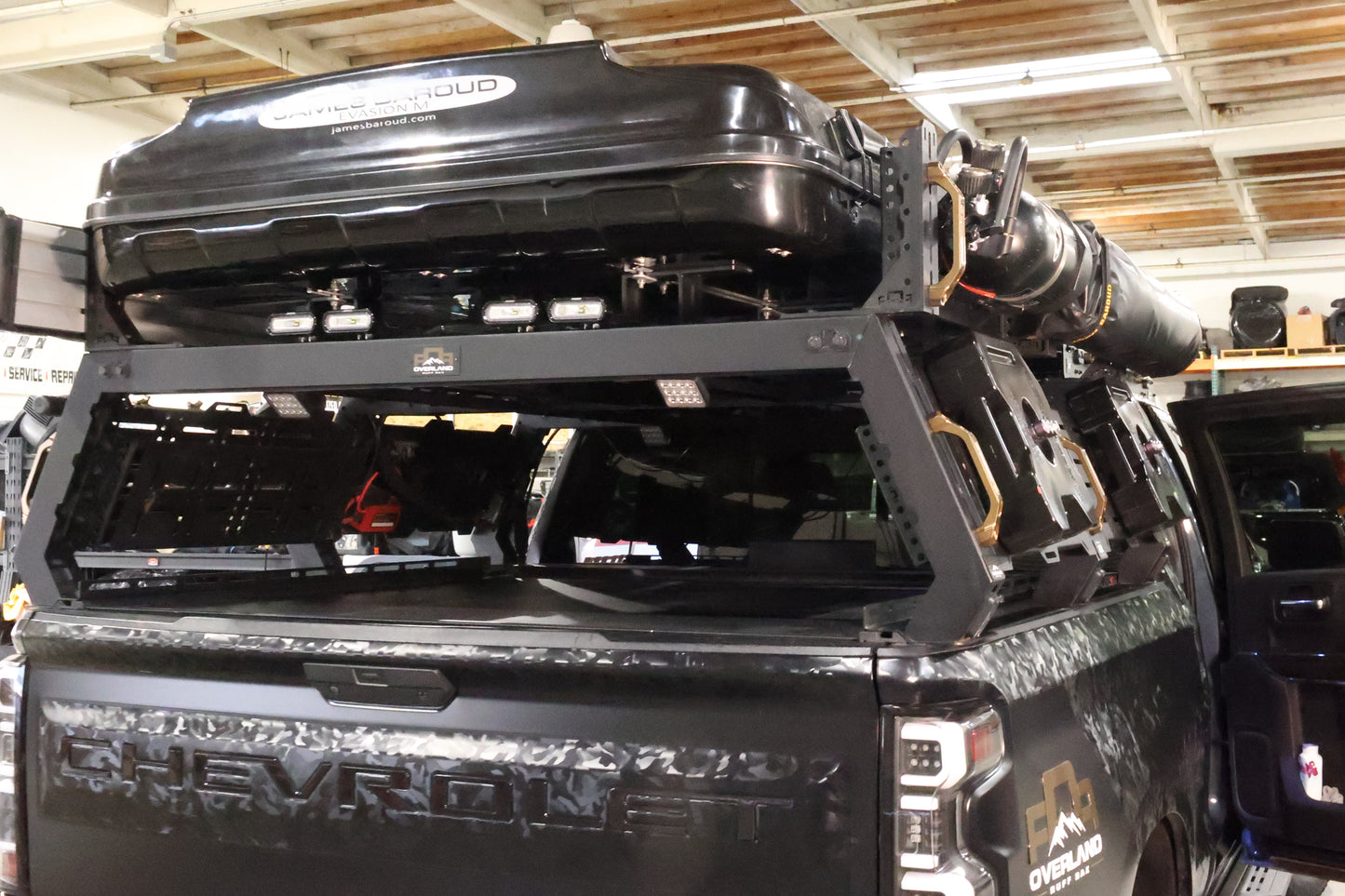 Chevy Silverado Tonneau Cover/Bed Rack Combo
