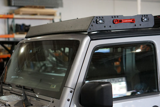 Jeep JKU/JLU Front Stub Rack Overall Dimensions for Front Rack 59.00 x 26.00 (Reference Only)