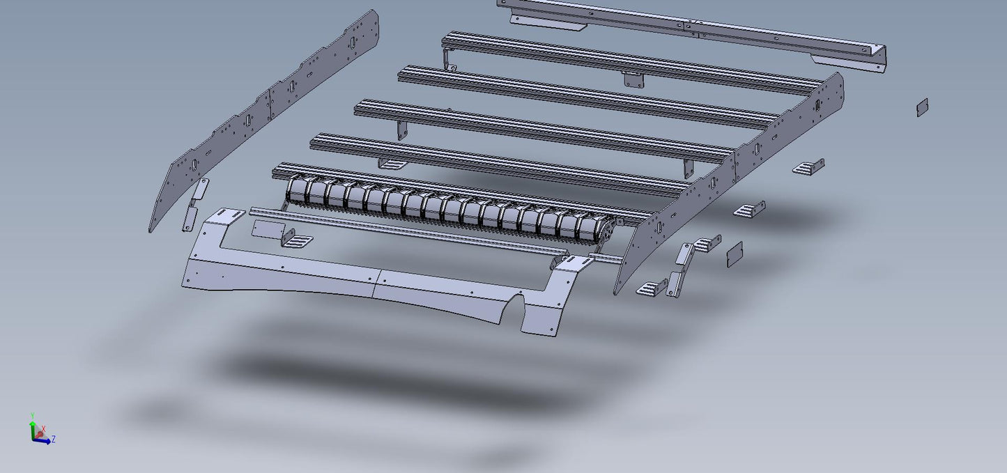 Rivian R1T Roof Rack System Without Light Bar