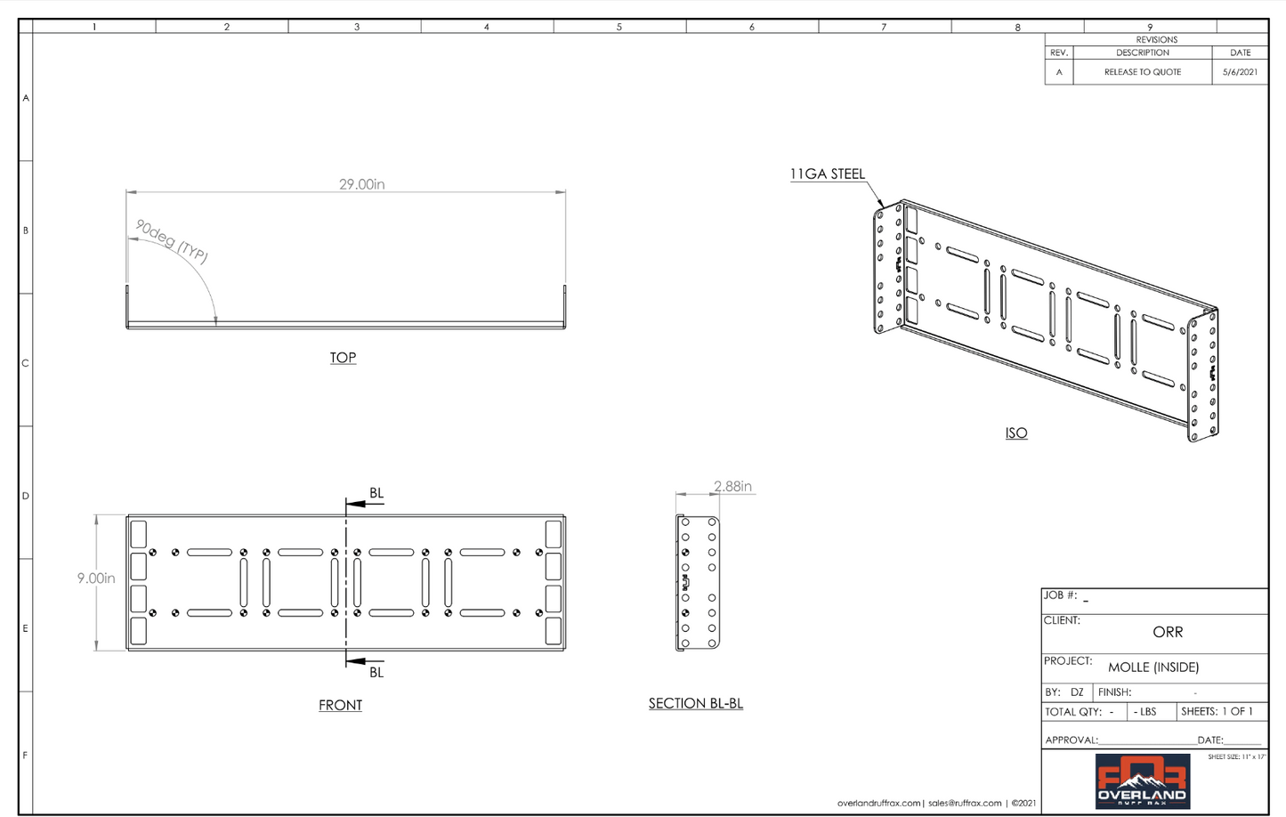 Inside Molle Panel 2500 Series Trucks
