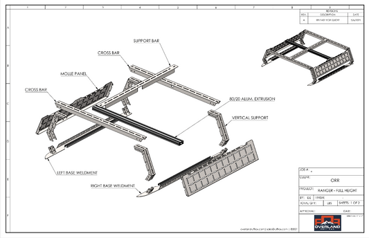 Ford Ranger Bed Rack